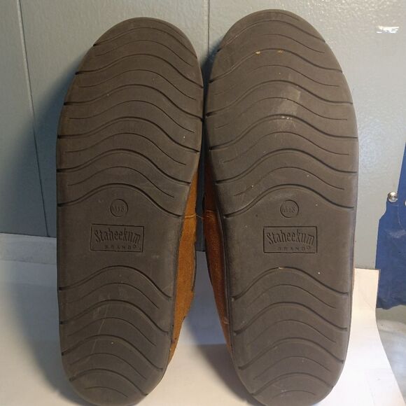 Staheekum Men\'s Flannel Lined Suede Sierra Moccasin Slippers Sz 13 main image 6